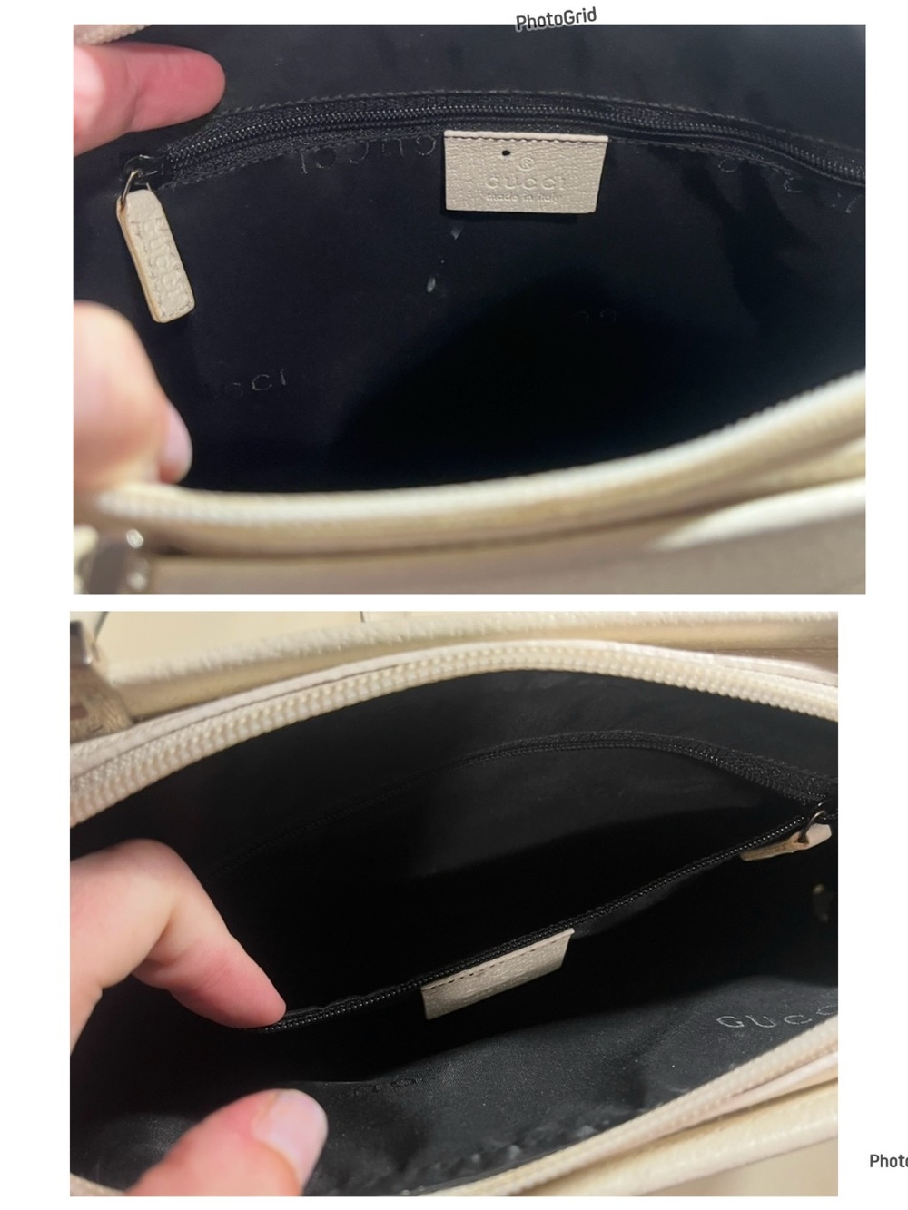 GUCCI Jackie Piston Lock Dome Bag - Ivory Leather - Vintage - w/ COA - Picture 11 of 16